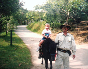 Colt on first pony ride