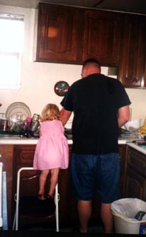 doing the dishes