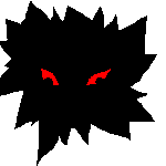 blinking red eyes looking through hole in
wall