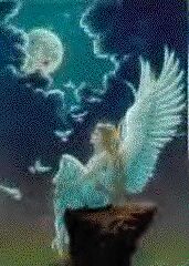 Angel in the moonlight