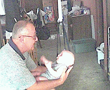With his Uncle Dan