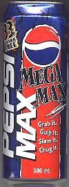Pepsi Max Mega Max 33% extra free