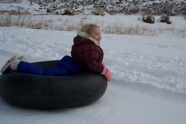 Mia in the snow!