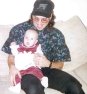 This Angel (1st Daughter), About 5 Months Old, With Her Dad (Bud - Me) During Christmas of 1994!