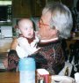 This Angel (1st Daughter), About 5 Months Old, With Grandpa Gary (My Step Dad) During Christmas of 1994!
