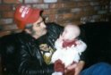 This Angel (1st Daughter), About 5 Months Old, With Great Grandpa White (My Mom's Step Dad, My Grandpa) During Christmas of 1994!