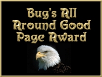 Bug's Web 
Page Excellence Award