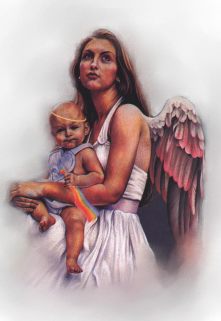 angel with baby