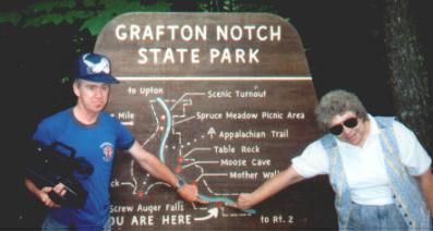 Sign for Grafton Notch, Maine