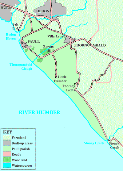 Map of Paull Parish