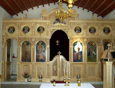 the altar in the new church