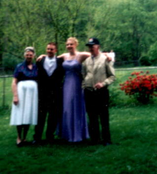 Dwayne's grandparents and a cousin