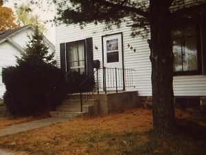 New rail on front porch