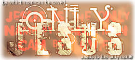 only Jesus