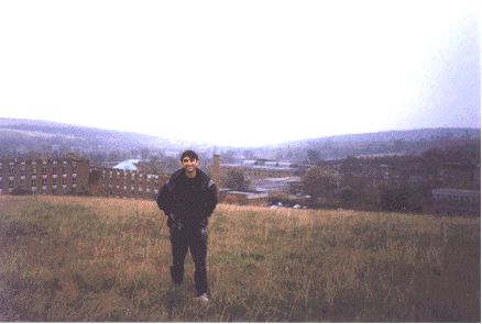 A picture of me taken above the University of Sussex