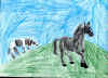 A horse and his dog 