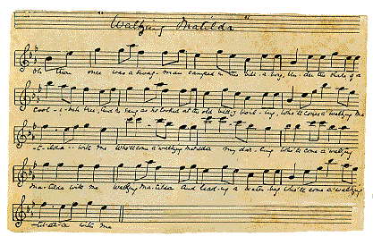 Christina's hand written manuscript