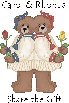 Carol and Rhonda share the gift