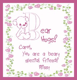 Beary special gift from Missy