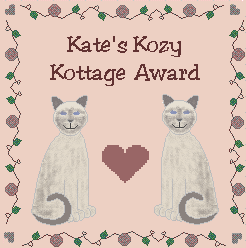 Kate's Kozy Kottage Award
