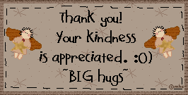 Thank you card from Melanie