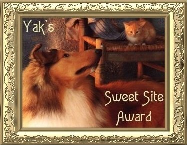 Yak's Sweet Site Award!