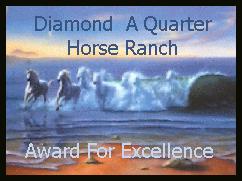 Diamond A Quarter Horses Award of Excellence