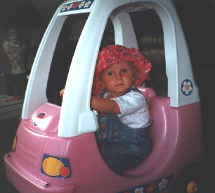 Abigail Driving her Car