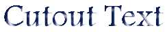 Cutout Text