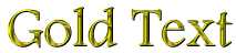 Gold Text