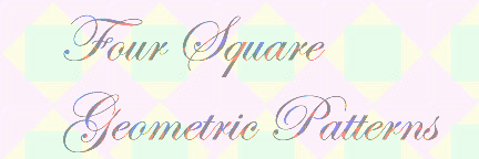 Geometric Four Square Patterns