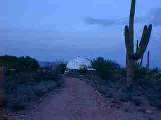 Grandma Margaret's House at twilight