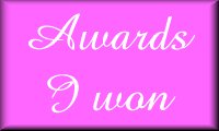 awards I won