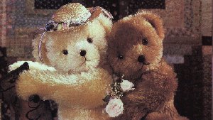 Happiness is a rose between bears