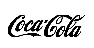black 
and 
white coke sign