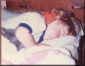 Justin sleeping