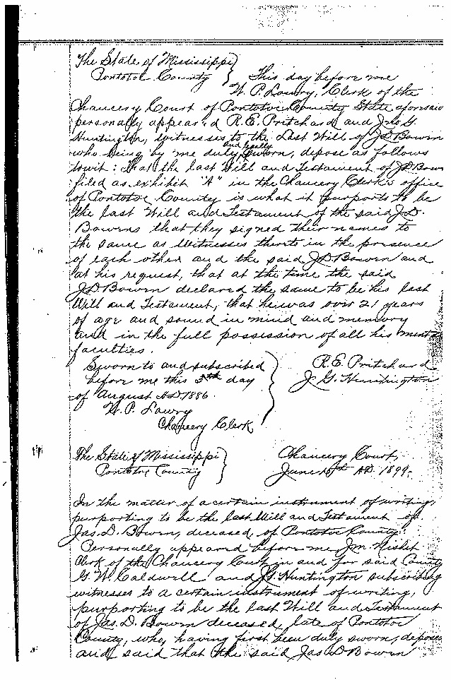 JD Bowen's Will, Page 2.GIF (139668 bytes)