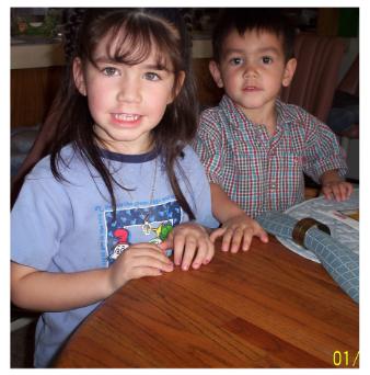 Alyssa age 6 Mikey age3 Robyns two