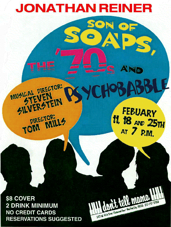 Jon's upcoming cabaret show!