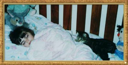 Katie with Missy Cat.