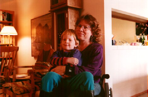 Gabriel and Mama - December 25, 1992.