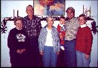 An all Ortloff Group with Aunt Evie, Uncle Gerald, Grandma Wuanita, Jeffrey, Amy and Steve in Denver 12/98