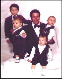 Jeffrey with Uncle David and cousins Aaron, Jasper, and Fletcher