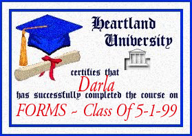 html forms diploma
