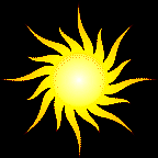 A rotating sun.