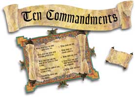 Ten Commandments Bulletin Board Set