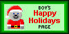 Boy's Happy Holidays Page - Graphics