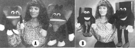 Heart & Bible puppets - Maher