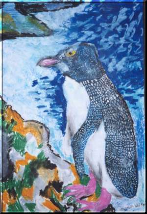 [Painting of a penguin]