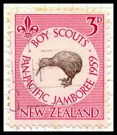 NZ Stamp 1959 Boy Scout Jamborie